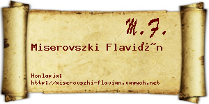 Miserovszki Flavián névjegykártya